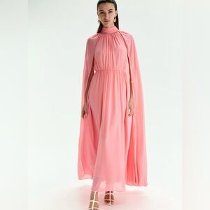 H&M LIMITED EDITION
DRAPED CAPE-DETAIL DRESS SIZE XS